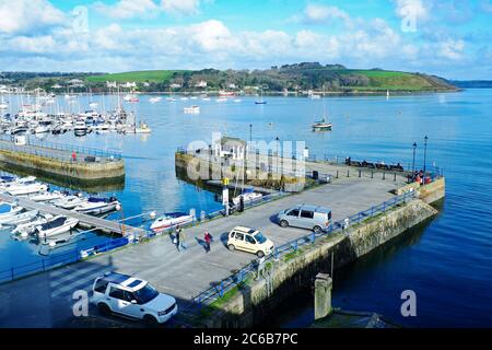 Falmouth Harbour cornwall, england, großbritannien, großbritannien. Stockfoto