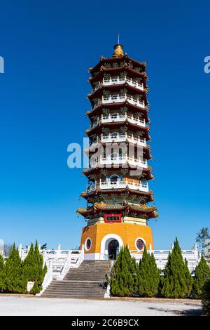 Ci'en Pagode, Sun Moon Lake, landschaftlich reizende Gegend, Nantou County, Taiwan, Asien Stockfoto