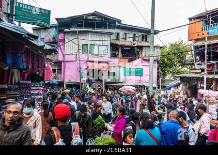 Markt in Aizawl, Mizoram, Indien, Asien Stockfoto