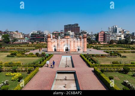 Grab von Bibi Pari, Fort Lalbagh (Fort Aurangabad), Dhaka, Bangladesch, Asien Stockfoto