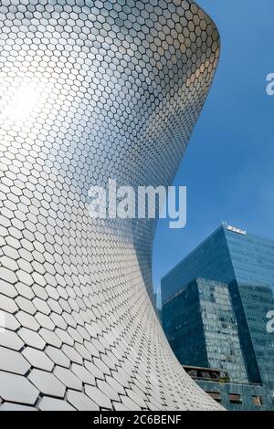 Das Soumaya Kunstmuseum in Mexiko-Stadt Stockfoto