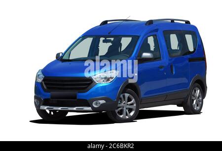 Kombi, großer Kombi isoliert auf weiß Stockfoto