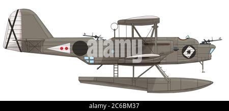 Heinkel He 59D des Fluges AS/88 der Legion Condor, 1937 Stockfoto