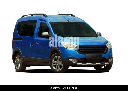 Kombi, großer Kombi isoliert auf weiß Stockfoto