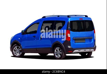 Kombi, großer Kombi isoliert auf weiß Stockfoto