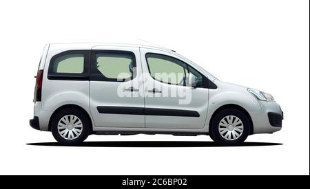 Kombi, großer Kombi isoliert auf weiß Stockfoto