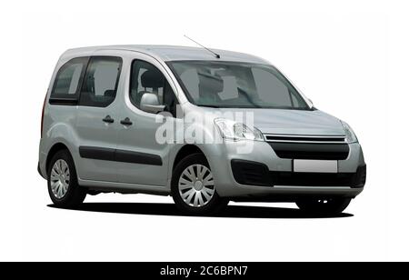 Kombi, großer Kombi isoliert auf weiß Stockfoto