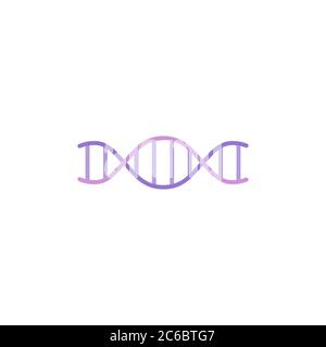 dna-Vektor Design Vorlage Illustration Stock Vektor