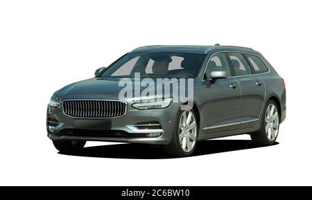 Großer Kombi isoliert auf weißem Hintergrund. Stockfoto