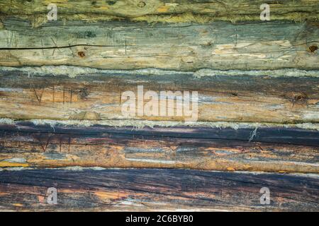Horizontale Holzplanken Hintergrund für Tapeten. Holzstruktur. Stockfoto