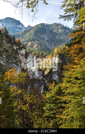 Brücke der Maria neben Schloss Neuschwanstein in Deutschland Stockfoto