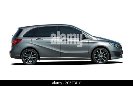 Kombi. Großer Kombi isoliert auf weiß. Stockfoto