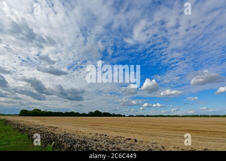 Malerische ländliche Landschaften, das Dorf Korolevka Ukraine. Stockfoto