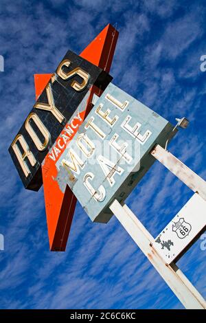 Roy's Cafe, Motel & Garage, Route 66, Amboy, California, USA Stockfoto