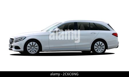 Großer Kombi isoliert auf weißem Hintergrund Stockfoto