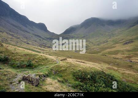 Newlands Valley Fußweg, Lake District, Großbritannien Stockfoto