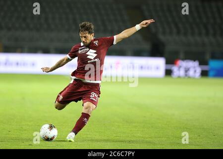 Turin, Italien. Juli 2020. Turin, Italien, 08 2020. Jul 24 Simone Verdi (Turin) während des Spiels Torino gegen Brescia - italienisches Fußballspiel der Serie A - Credit: LM/Claudio Benedetto Credit: Claudio Benedetto/LPS/ZUMA Wire/Alamy Live News Stockfoto