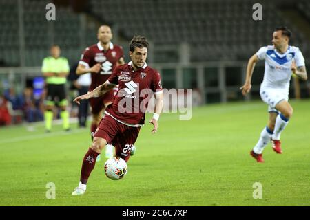 Turin, Italien. Juli 2020. Turin, Italien, 08 2020. Jul 24 Simone Verdi (Turin) während des Spiels Torino gegen Brescia - italienisches Fußballspiel der Serie A - Credit: LM/Claudio Benedetto Credit: Claudio Benedetto/LPS/ZUMA Wire/Alamy Live News Stockfoto