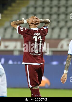 Turin, Italien. Juli 2020. Turin, Italien, 08 2020. Jul 11 Simone Zaza (Turin) während des Spiels Torino gegen Brescia - italienisches Fußballspiel der Serie A - Credit: LM/Claudio Benedetto Credit: Claudio Benedetto/LPS/ZUMA Wire/Alamy Live News Stockfoto