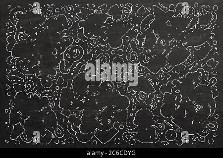 Doodle Cartoon Satz von mexikanischen Lebensmittel-Objekte Stock Vektor