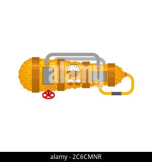 Bauchspeicheldrüse Aus Metall Künstliches Organ. Zukunft der Kybernetik. Anatomie des Roboters. Roboter interne Organe. Eisen Cyborg Speiseröhre Organe Systeme Körper Stock Vektor