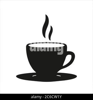 Kaffeetasse Symbol isoliert auf weißem Hintergrund aus Coffe Shop Sammlung. Kaffeetasse Symbol trendy und moderne Kaffeetasse Symbol für Logo, Web, App, UI. Stock Vektor