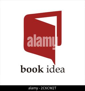 Buchsymbol auf weißem Hintergrund isoliert. Buch-Ikone im trendigen Design-Stil. Buch Vektor-Symbol modernes und einfaches flaches Symbol für Web site, mobil, Logo, a Stock Vektor