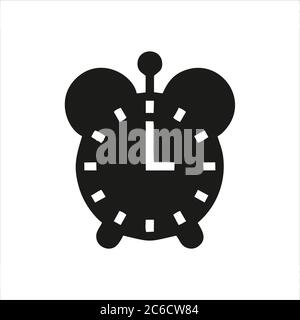 Symbol für Uhrlogo isoliert. Uhr Objekt, Zeitbüro Symbol. Symbol für flache Uhr. Time-Logo. Logo der Uhr. Uhr-Logo. Weltzeit. Uhrsymbol. Stock Vektor