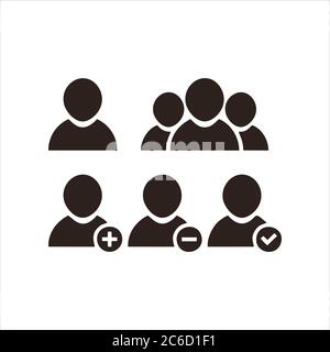 Symbol für das Personennetzwerk auf weißem Hintergrund isoliert. People Network Icon im trendigen Design-Stil. Stock Vektor