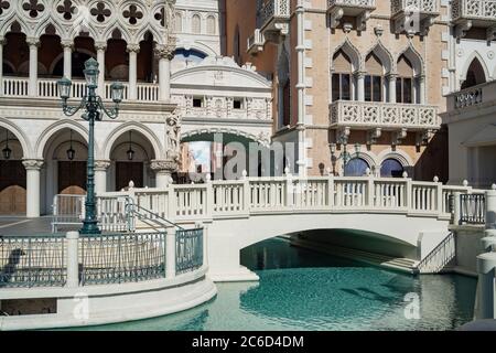 Las Vegas, 30. JUNI 2020 - Außenansicht des Venetian Casino Stockfoto