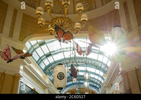 Las Vegas, 30. JUNI 2020 - Blick nach innen auf das Bellagio Hotel und Casino Stockfoto