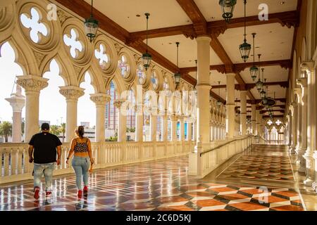 Las Vegas, 30. JUNI 2020 - Außenansicht des Venetian Casino Stockfoto