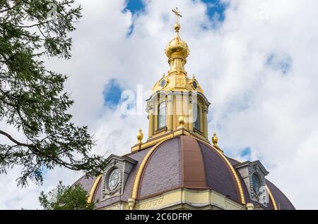 Ansicht der großherzoglichen Grabkammer Kaiserliches Haus Romanov in der Peter und Paul Kathedrale, im Inneren der Peter und Paul Festung in St. Peters Stockfoto