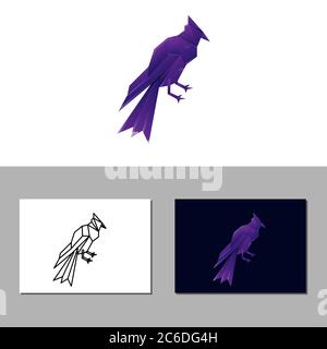 Vogel bunte Vektor Design Vorlage Illustration Stock Vektor