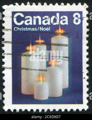 KANADA - UM 1972: Briefmarke gedruckt von Kanada, zeigt Kerzen, um 1972
