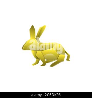 Abbildung der Vorlage für Kaninchen-Vektor-Design Stock Vektor