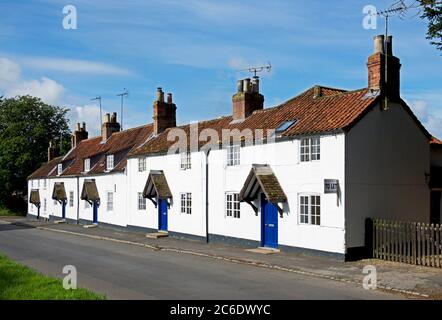 Wohnen im Landestendorf South Dalton, East Yorkshire, England Stockfoto