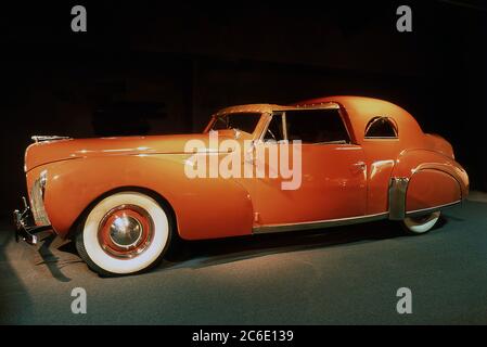 Frank Lloyd Wright Lincoln Continental auf der Ausstellung im Domino's Classic Car Museum in Ann Arbor Michigan 1988 Stockfoto