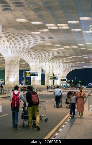 Neues Terminalgebäude Mumbai, Maharashtra, Indien Terminal 2, Mumbai International Airport, chathrapati sivaji International Terminal Stockfoto