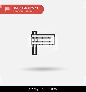 Einfaches Vektorsymbol für Matraca. Illustration Symbol Design Vorlage für Web mobile UI Element. Perfekte Farbe modernes Piktogramm auf bearbeitbaren Strich. Matraca Stock Vektor