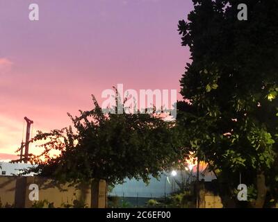 Sonnenuntergangsbilder in mumbai angeklickt Stockfoto