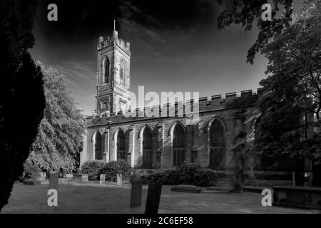 St. Peters Kirche, Belper Stadt, Amber Valley, Derbyshire Dales, England, Großbritannien Stockfoto