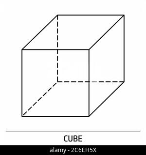 Würfelumrisssymbol Stock Vektor