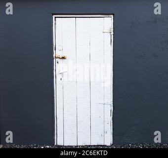 Vintage-Eingangstür Reykjavik Downtown Stockfoto