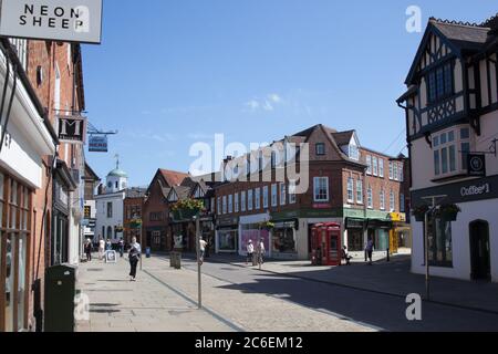 Henley Street in Stratford upon Avon in Warwickshire in Großbritannien am 22. Juni 2020 Stockfoto