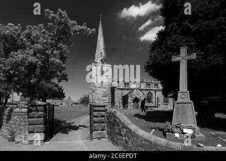 St Marys Kirche, Crich Stadt, Amber Valley, Derbyshire England Großbritannien Stockfoto