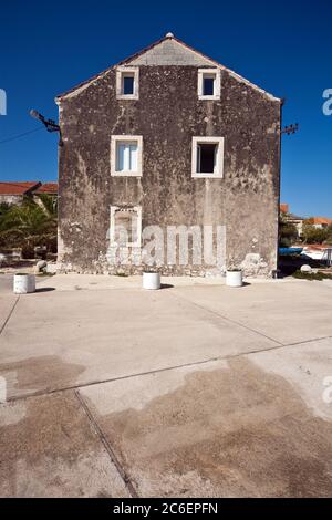 Altes dalmatinisches Dorfhaus Stockfoto
