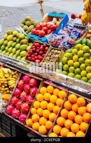 Colaba Causeway Market Stall Mumbai Indien Stockfoto