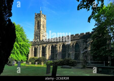 St. Peters Kirche, Belper Stadt, Amber Valley, Derbyshire Dales, England, Großbritannien Stockfoto