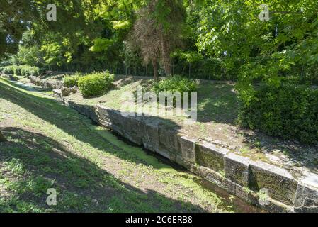 Aquileia, Italien. Juli 2020. Römischer Hafen in Aquileia, Italien Stockfoto